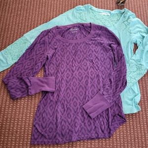 Maurices long sleeve tops (2)